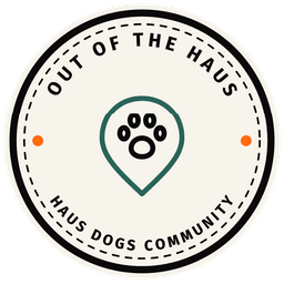 Out of the Haus — the Haus Dogs community badge