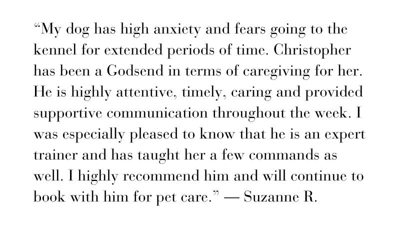 Christopher Richards, Owner Recommendations