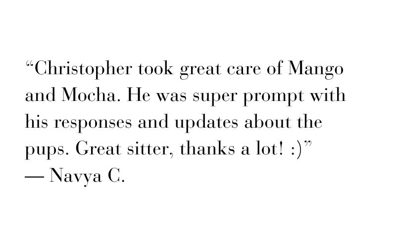 Christopher Richards, Owner Recommendations